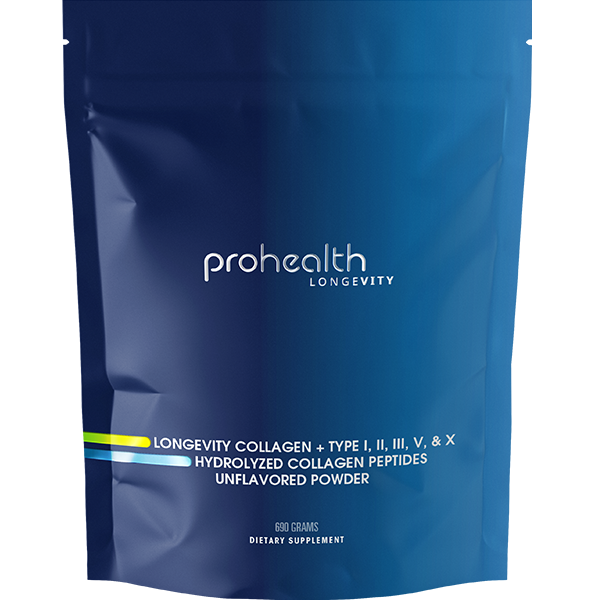 
                  
                    Longevity Collagen + TYPE I, II, III, V, & X Hydrolyzed Collagen Peptides Unflavored Powder Product Image
                  
                